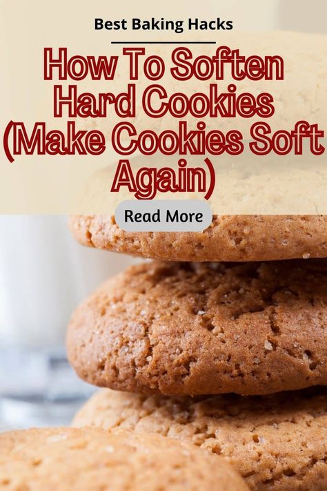 Learn how to soften hard cookies so that you can enjoy your mouthwatering, delicious cookies even if they become too hard! With these tips and tricks, you'll never have to be disappointed in crunchy cookies again! These methods are simple, efficient, and use things you already have at home. BakeItWithLove.com Sugar Cookie Recipe With Shortening, Tips For Baking Cookies, How To Keep Cookies Fresh, Cookie Hacks Baking Tips, How To Keep Cookies Soft After Baking, Hard Cookie Icing, International Desserts, Crispy Cookies, Buy Cookies