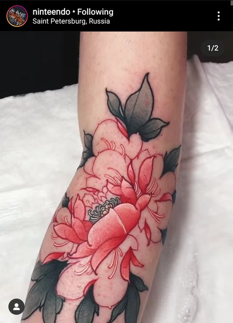 Flower Tattoo Peony, Japanese Peony Tattoo, Tattoo Peony, Japanese Hand Tattoos, Illustrative Tattoos, Indian Feather Tattoos, Pink Moth, Lillies Tattoo, Crane Tattoo