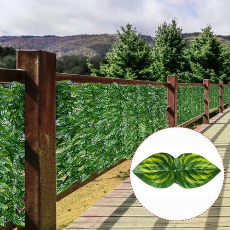 GoldCister Artificial Leaf Screening, Expanding Trellis Fence Roll With Ivy Leaves, UV Fade Protected Privacy Hedging Wall Landscaping Garden Fence Balcony Screen 3(L) X0.5(W) m : Amazon.co.uk: Garden Leaf Fence, Watermelon Leaves, Balcony Fence, Fence Screen, Privacy Fence Screen, Artificial Hedges, Artificial Topiary, Greenery Decor, Backyard Balcony