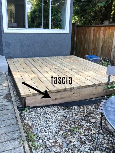 Small Pallet Deck, Ikea Deck, Deck Around Trees, Small Backyard Decks, Freestanding Deck, Backyard Decks, Backyard Plans, Building A Floating Deck, Backyard Hangout