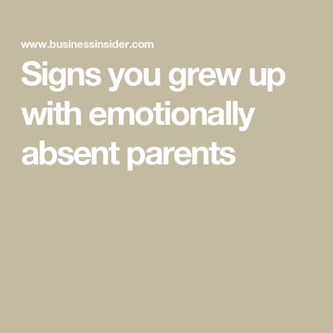 Signs you grew up with emotionally absent parents Emotionally Absent Parents, Absent Parent, Absent Parents, Emotionally Unavailable, Keep The Peace, Dysfunctional Family, Parenting Fail, Clinical Psychologist, Emotional Support