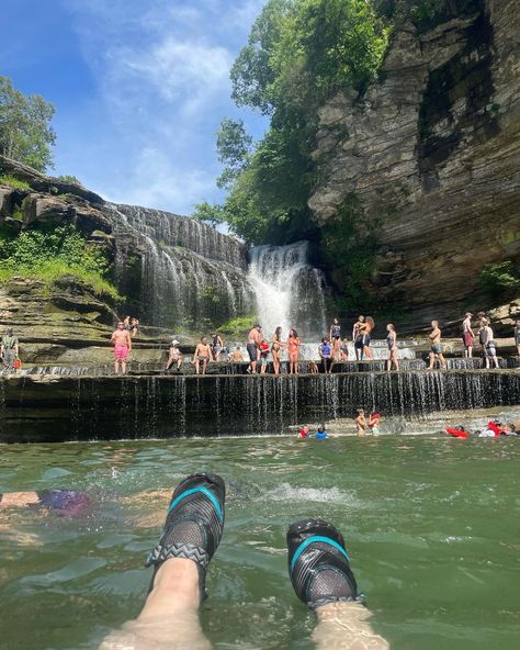 Cummins Falls State... - Travel Destinations in the World Cummins Falls, Cummins Falls State Park, Tennessee Waterfalls, Living In Nashville, Travel Bucket List Usa, Awesome Places, Swimming Holes, Cummins, Amazing Destinations