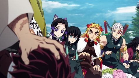 I love the way they all look at Mitsuri. Muichiro is so cute and such a mood. I really reckon Obanai and Sanemi would be a force to be… Hashira Meeting, Human Emotions, All Anime, Manga To Read, Animation Film, Slayer Anime, Little Sisters, Anime Demon, Demon Slayer