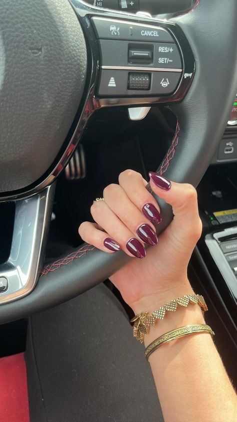 Purple nails, burgundy nails, fall nails, wine nails Purple Burgundy Nails, Purple Wine Nails, Plum Wine Nails, Burgundy Purple Nails, Purple Maroon Nails, Maroon Purple Nails, Plum French Tip Nails, Wine Purple Nails, Eggplant Purple Nails