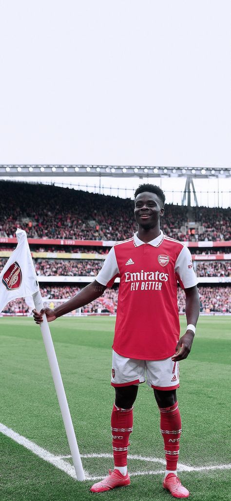 Arsenal Wallpapers Hd Wallpaper, Saka Wallpaper, Saka Arsenal, Club Wallpaper, Arsenal Wallpapers, Bukayo Saka, Football Wallpapers, Arsenal Players, Arsenal Football Club