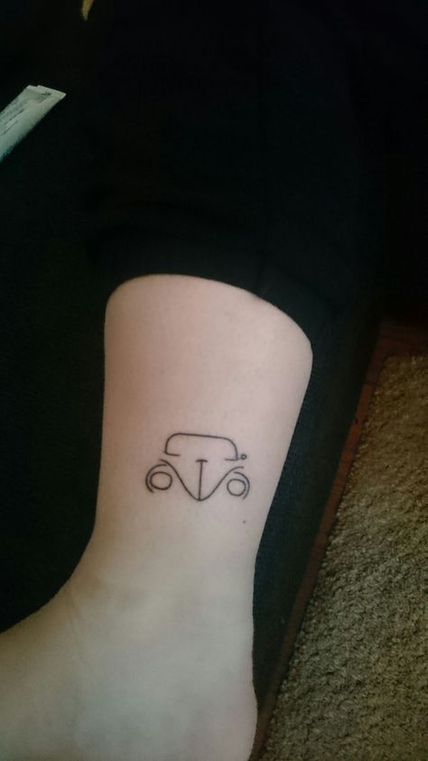 Herbie Tattoo, Beetle Car Tattoo, Volkswagen Tattoo Ideas, Volkswagen Bug Tattoo, Volkswagon Tattoo, Volkswagen Beetle Tattoo, Vw Beetle Tattoo, Vw Bug Tattoo, Fusca Tattoo