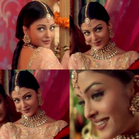 Aishwarya Rai Hum Dil De Chuke Sanam Look, Aishwarya Rai Movie Looks, Hum Dil De Chuke Sanam Aishwarya Dresses, Hum Dil De Chuke Sanam Aishwarya Outfits, Nandini Hum Dil De Chuke Sanam, Nandini Core Aesthetic, Aishwarya Rai Jewellery, Aishwarya Rai Hum Dil De Chuke Sanam, Bollywood Artwork