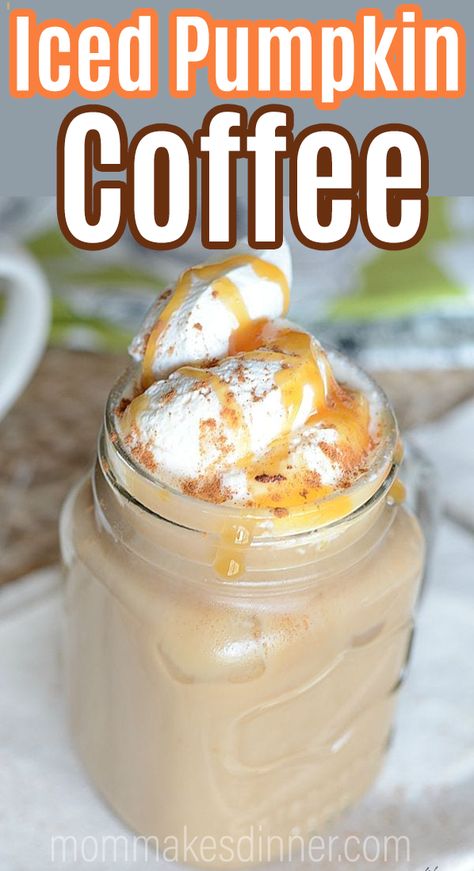 Diy Pumpkin Spice Iced Coffee, Cold Pumpkin Spice Coffee, Pumpkin Spice Coffee Drinks, Iced Coffee Recipe Pumpkin Spice, Dunkin Pumpkin Iced Coffee Recipe, Blended Pumpkin Coffee, Pumpkin Caramel Iced Coffee, Pumpkin Spiced Iced Coffee, Pumpkin White Chocolate Iced Coffee