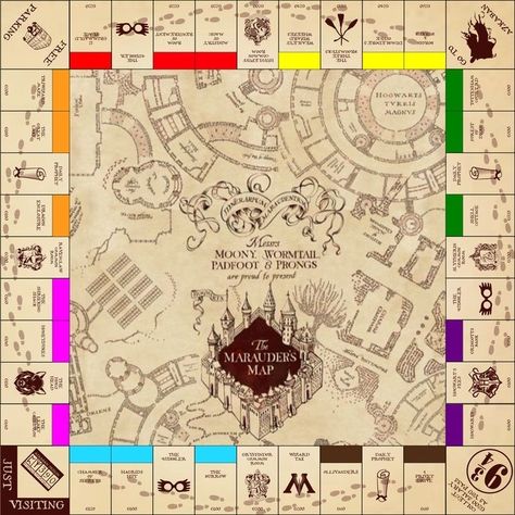 Cool Printables, Harry Potter Board Game, Simpul Dasi, Harry Potter Monopoly, Classe Harry Potter, Imprimibles Harry Potter, Harry Potter Bday, Harry Potter Classroom, Harry Potter Printables