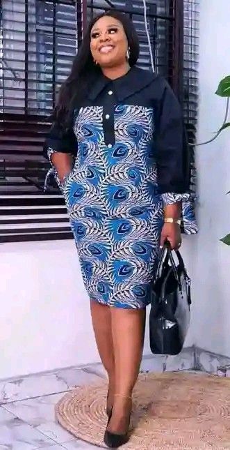 Short African Dresses For Women, Vitenge Dresses Designs, African Dress For Ladies, Casual Gown, Dress Fabric Material, Latest Ankara Gown, African Ladies, Ankara Short, Dress For Ladies