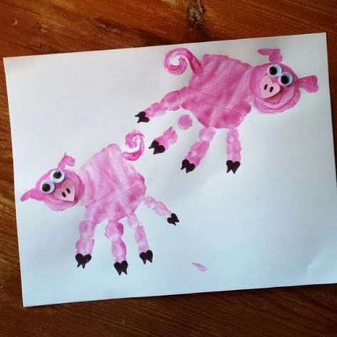 Pink Pig Crafts for Preschoolers & Toddlers Pig Crafts For Kids, Nursery Rhymes Preschool Crafts, Easy Mother's Day Crafts, Farm Animal Crafts, Crafts For Preschoolers, Pig Crafts, Pink Crafts, Valentine's Day Crafts For Kids, Arts Ideas