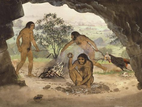 Homo erectus: Early humans were able to speak and crossed sea on boats, expert claims | The Independent Early Humans History, Homo Heidelbergensis, Homo Erectus, Homo Habilis, Carnivorous Animals, Stone Age Art, Prehistoric Man, Kids Book Series, Human Evolution