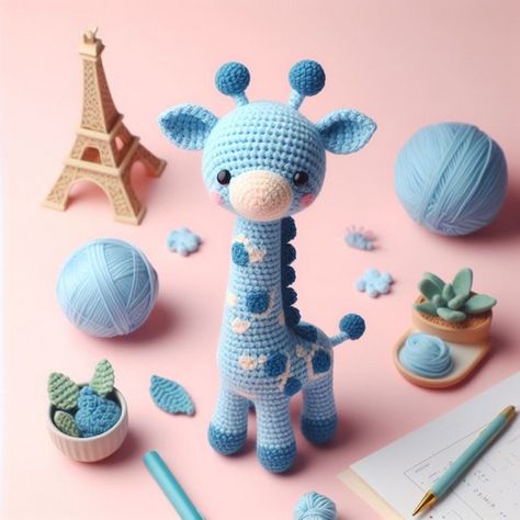 Light Worsted Weight Yarn, Giraffe Pattern, Crochet Butterfly, Crochet Elephant, Crochet Animals Free Patterns, Pink Yarn, Amigurumi Free Pattern, Crochet Patterns Amigurumi, Crochet Animals