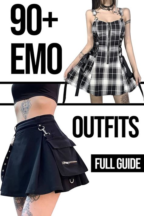 Emo Dress Up, Punk Themed Party Outfit, Alternative Music Festival Outfit, Emo Pop Punk Outfit, Emo Fashion 2023, Emo Night Party Outfit, Emo Theme Party Outfit, Emo Night Outfit Concert, When We Were Young Festival Outfits Emo