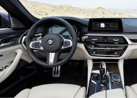 2017-BMW-5-Series interior Bmw 520i, Luxury Cars Bmw, Carros Bmw, Bavarian Motor Works, Street Tracker, 2017 Cars, Tesla Car, Foose, 2017 Bmw