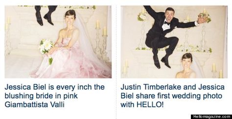 jessica biel wedding dress Jessica Biel Wedding Dress, Pink Wedding Dress, Wedding Dresses Photos, Jessica Biel, Justin Timberlake, Giambattista Valli, Pink Wedding, Bridal Gown, Dress Making