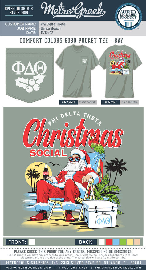 Fraternity Christmas Shirts, Frat Banner, Sorority Christmas, Phi Delta Theta, Beach Date, Classic Truck, Beach Christmas, Sorority And Fraternity, Sorority Shirts