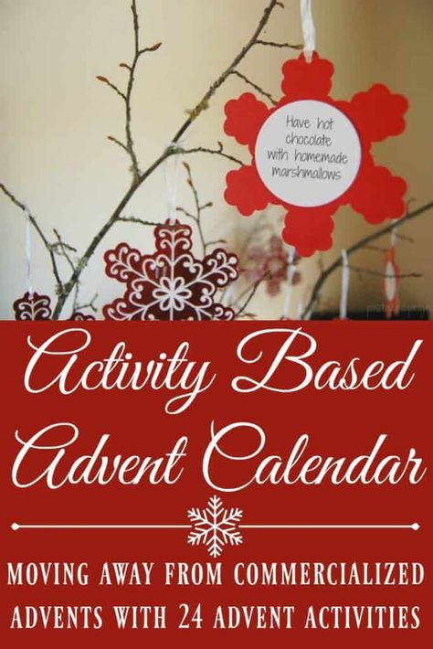 This Activity Based Advent Calendar will help you celebrate Christmas with your kids with more bonding time and less "stuff". #christmas #advent #adventcalendar #holidays #holidayactivites Marshmallow Activities, Advent Calendar Activities, Calendar Activities, Natural Teething Remedies, Advent Activities, Eco Kids, Homemade Baby Foods, Natural Parenting, Nature Kids