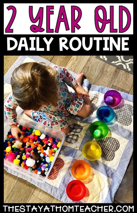 Keep your days running smoothly with this flexible daily routine for 2 year olds! #2yearold #routine Preschool Routine, Toddler Homeschool, Homeschool Routine, Toddler School, How To Start Homeschooling, Indoor Activities For Kids, Preschool Lessons, Homeschool Preschool, Preschool Fun