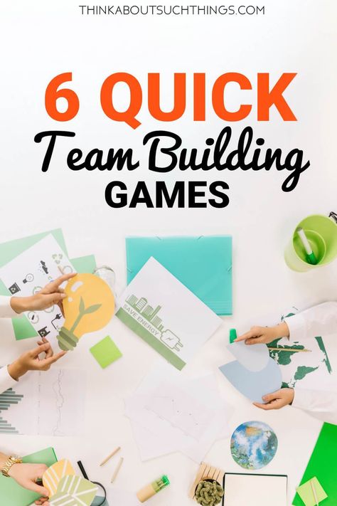 Quick Team Building games and exercises for your next event or meeting. Build a stronger team! #teambuilding #icebreaker #games Easy Team Building Activities, Quick Team Building Games, Quick Team Building Activities, Team Bonding Games, Team Building Activities For Adults, Work Team Building Activities, Office Team Building, Team Bonding Activities, Teamwork Games