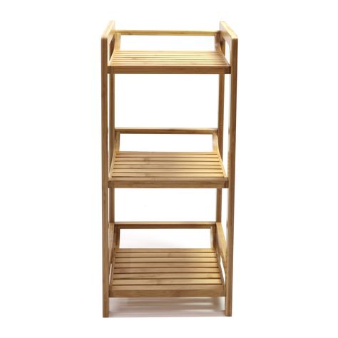 Free 2-day shipping on qualified orders over $35. Buy Bamboo 3 Tier Shelf at Walmart.com 3 Tier Shelf, Decorative Shelving, Tier Shelf, Functional Style, Standing Shelves, Smart Furniture, Shelf Unit, Shelf Styling, Bottom Shelf