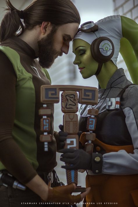 Hera Cosplay Star Wars, Hera And Kanan Cosplay, Star Wars Rebels Kanan And Hera Fanart, Kanan X Hera Fanart, Hera Syndulla Costume, Star Wars Rebels Cosplay, Hera And Kanan Fanart, Hera Syndulla Disneybound, Kanan Jarrus Cosplay