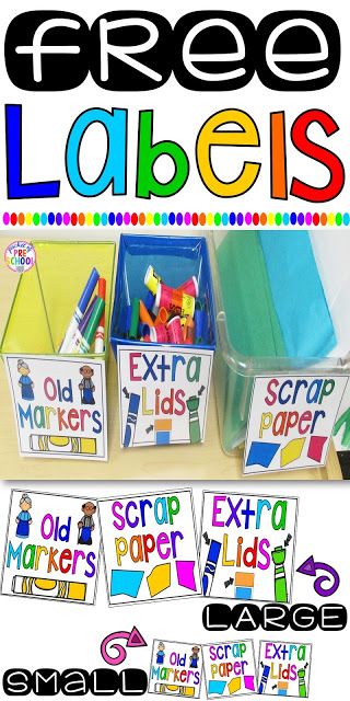 Preschool Labels, Preschool Organization, Pocket Of Preschool, Classroom Management Plan, Early Childhood Classrooms, Classroom Labels, Paper Scraps, Free Labels, Classroom Supplies