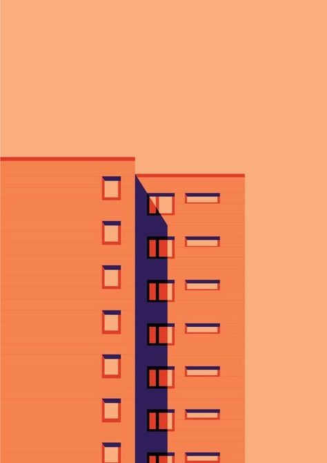 Architecture — Gabriella Street Minimal Architecture Illustration, Minimal Illustration Design, Illustrator Architecture, Street Illustration, Street Architecture, Gfx Design, Posca Marker, Minimal Architecture, Building Illustration