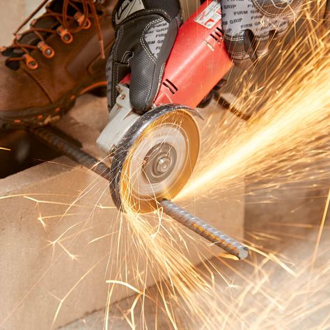 There’s nothing wrong with using a good, old-fashioned hacksaw, but there are faster, easier ways to cut metal. Read on to learn our tips! How To Cut Metal, Man Cave Building, Steel Backsplash, Welding Jobs, Angle Grinders, Welding Rods, Diy Welding, Engineering Projects, Metal Working Tools