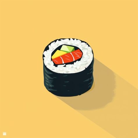 Chitrmela Minimalist flat design poster cute sushi roll deliciou 50721080 fa29 4461 8d60 2d2a9a1d4cb6 1 - Photo #12834 - Chitrmela - Explore all free stock photos. Sushi Roll Illustration, Minimalist Flat Design, Creative Desktop Wallpaper, Sushi Poster, Sushi Illustration, Flat Design Poster, Cute Sushi, Minimalist Flat, Poster Cute