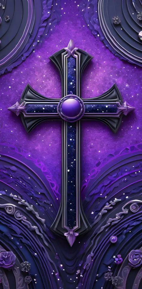 Blue Cross Wallpaper, Louis Vuitton Iphone Wallpaper, Cross Pictures, Cross Wallpaper, Christian Wallpapers, Cross Art, Blue Cross, Purple Love, Digital Planning