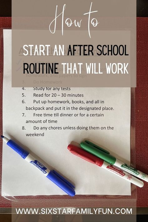 after school routine Productive After School Routine, Homework Routine, After School Checklist, Family Time Quotes, School Night Routine, Family Love Quotes, School Checklist, Rules For Kids, After School Routine