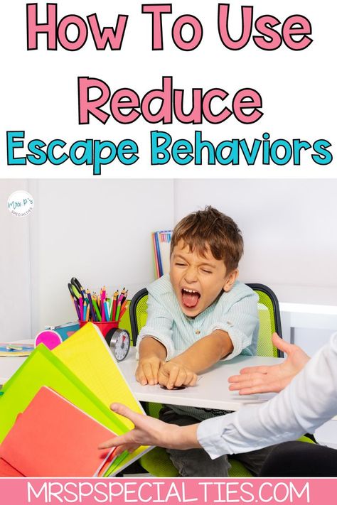 Aba Strategies Special Education, Asd Behavior Management, Teaching Special Education Preschool, Reinforcers For Students, Aba Reinforcers Ideas, Self Contained Behavior Classroom Setup, Sped Behavior Management, Behavior Management In The Classroom Special Education, Task Avoidance Strategies