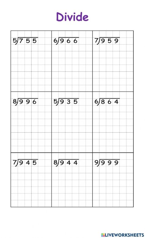 Grade 3 Division, Division For Grade 3 Worksheet, Division Grade 3, Division Worksheets 3rd Grade, Division Worksheets Grade 3, Division Worksheets Grade 4, Division Algorithm, Long Division Worksheets, Math Fractions Worksheets