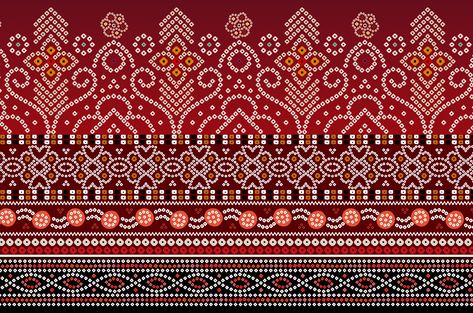 Chunri Border, Chunri Motifs, Chunri Pattern, Chunri Design, Bandhani Design, Png Border, Digital Graphics Art, Paisley Print Design, Pattern Bank