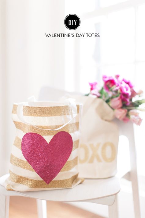 DIY Glitter Valentine's Day totes! http://www.stylemepretty.com/living/2015/02/02/diy-glittery-valentines-day-totes/ Photography: Ruth Eileen Tote Bag Ideas, Style Me Pretty Living, Diy Valentine's Day, Handcrafted Decor, Simple Valentine, Valentine's Day Diy, Valentine Day Crafts, Valentines Day Party, Field Guide