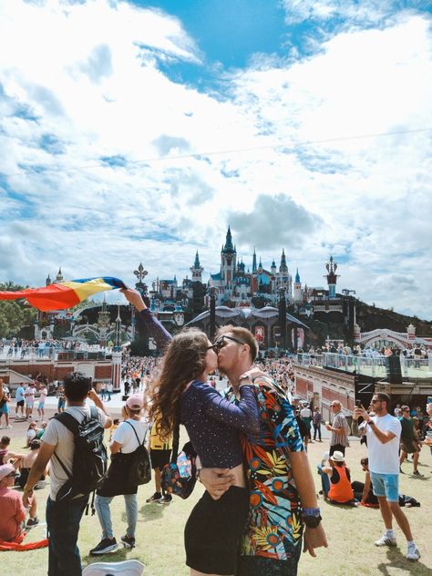 Couple kissing at Tomorrowland Belgium, Kiss, Couple Photos, Festival, On Instagram, Instagram