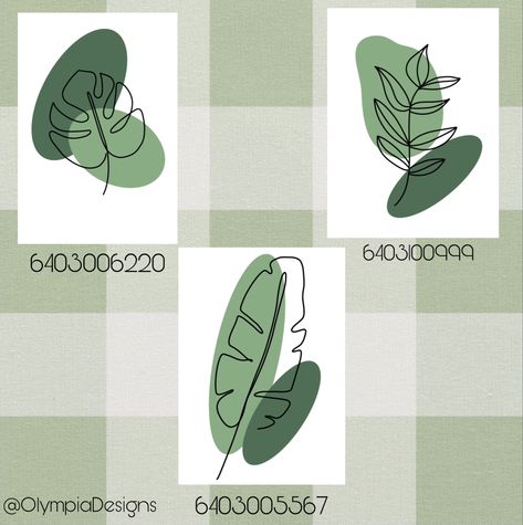 Rustic Bloxburg Decal Codes, Sage Green Decals Bloxburg, Green Roblox Decals, Bloxburg Sage Green Decal Codes, Leaf Decals Bloxburg, Green Decal Codes, Bloxburg Decals Codes Green, Green Decals Bloxburg, Roblox Bloxburg Decals