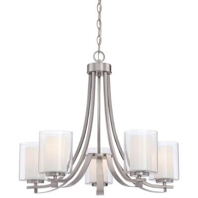 Create & Customize Your Lighting Parsons Studio Collection in Brushed Nickel – The Home Depot Brushed Nickel Chandelier, Nickel Chandelier, Candle Style Chandelier, Minka Lavery, 5 Light Chandelier, Contemporary Chandelier, Mini Chandelier, Chandelier Style, Candle Styling