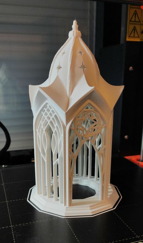 Lotr Lantern, 3d Printed Lantern, Elvish Lantern, Elven Lantern, Elven Decor, Elvish Design, Ceramic Lantern, 3d Printing Art, 3d Printer Designs