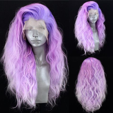 Webster Wigs on Instagram: “💜😍 Ariel in “Orchid” is back in stock on our store!😍💜 She’s a gorgeous Purple Rooted Purple Ombré in Loose Salt Spray Waves!🔥 Click the…” Webster Wigs, Red Carpet Hair, Hollywood Hair, Cosplay Tips, Salt Spray, Purple Ombre, Dye My Hair, Costume Wigs, Color Inspo