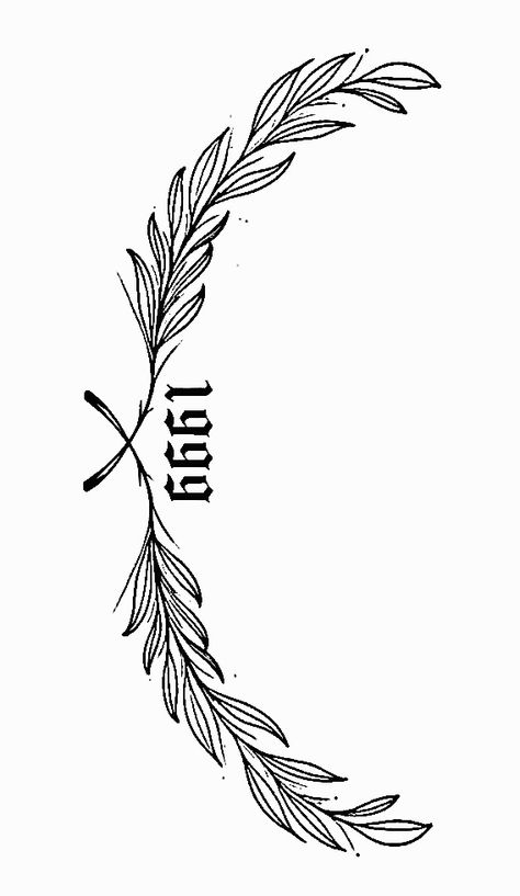 Greek Wreath Tattoo, Wreath Tattoo Men, Laurel Tattoo Design, Greek Wreath, Laurel Tattoo, Laurel Wreath Tattoo, Wreath Tattoo, Cool Tattoo Drawings, Back Of Neck Tattoo