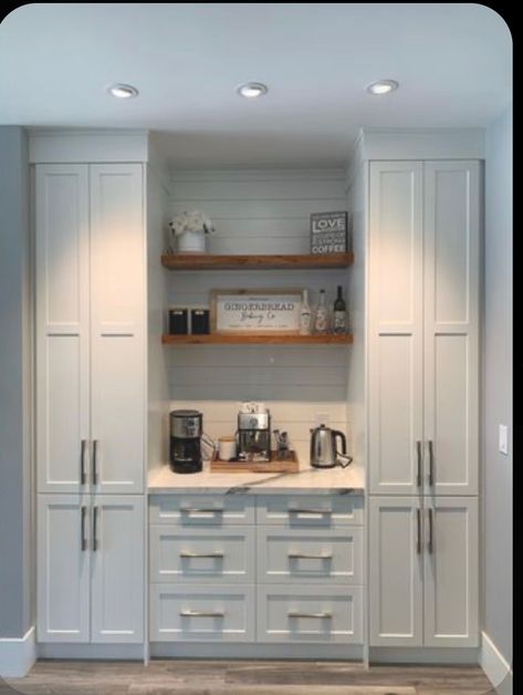 Kitchen Cabinet Wall, Wall Pantry, Remodel Checklist, No Pantry Solutions, Ideas Cocina, Built In Pantry, Pantry Remodel, Pantry Wall, Kitchen Redesign