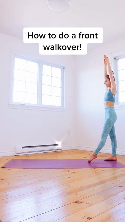 How To Get Your Front Walkover, How To Get A Front Walkover, How To Front Walkover, How To Do A Walkover, How To Do A Front Walkover For Beginners, How To Do A Front Walkover, Flexible Exercises, Front Walkover Tutorial, Cheer Athletics Abs