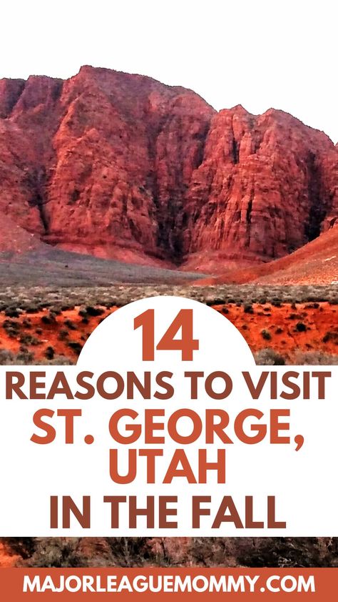 From its historical landmarks to its natural wonders, St. George offers many experiences for travelers to enjoy its unique beauty. Here are even more reason visits to St George, Utah in the fall. Utah In September, St George Family Photos, What To Do In St George Utah, Things To Do In St George Utah, Saint George Utah, Fun Things To Do In St George Utah, St George Utah Restaurants, At George Utah, St George Utah Temple