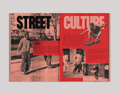 Skate Fashion History - Zine :: Behance Skate Fashion, Branding Behance, Design Brochure, Skate Style, Environmental Graphics, Interaction Design, Magazine Layout, Adobe Indesign, Photography Branding