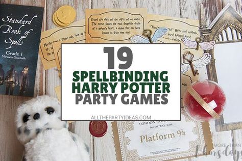 19 FUN Harry Potter Party Games [Easy Setup] Harry Potter Games For Adults, Easy Harry Potter Party, Harry Potter Sleepover Ideas, Harry Potter Adult Party, Birthday Parties For Boys, Harry Potter Favors, Harry Potter Party Games, Harry Potter Day, Set Up Ideas