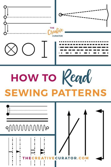 1950 Sewing Patterns Free, How To Sew Using A Pattern, How To Read A Pattern Sewing, How To Read Patterns Sewing, Free Beginner Sewing Patterns For Women, How To Read Patterns, How To Read Embroidery Patterns, Sewing Guide For Beginners, How To Make Your Own Patterns Sew