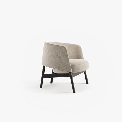 The curved back armchair called Collar chair designed by Bensen Sitting Room Interior Design, Armchair Decor, Lounge Chair Design, Lounge Armchair, Single Chair, Armchair Furniture, Leisure Chair, Fitted Furniture, Curved Back