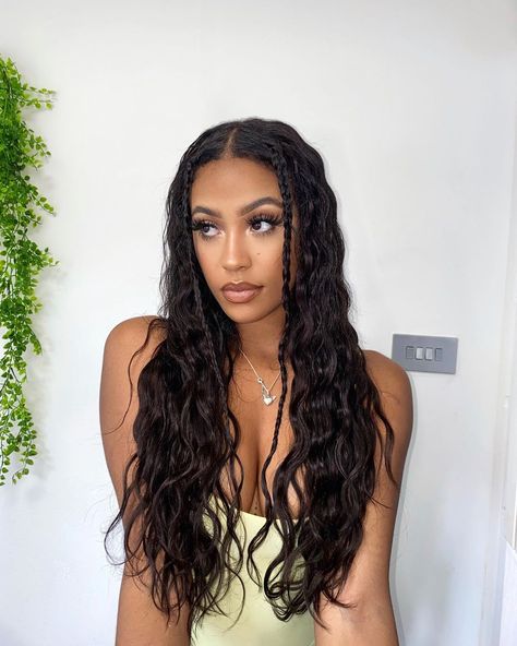 @mettissecampbell on Instagram: “💛 Wearing @beauty_worksonline 22” Beach Wave Double Hair Set clip-ins shade Ebony. code METTISSE10” Beach Waves Black Hair, Mermaid Waves, Hair Set, Beach Wave, Hair Setting, Wave Hair, Hair Waves, Beach Waves, Clip Ins